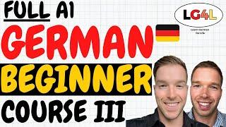 Learn German for Beginners Part 3 | Full Course | German Course A1 for Beginners | Learn German A1