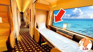 Sleeper Seat on Japan's Newest Overnight Train  12 Hour Trip from Kyoto  Solo Travel Vlog