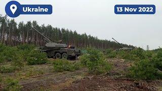 Czech 152-mm self-propelled guns Dana-M2 in action in Ukraine 