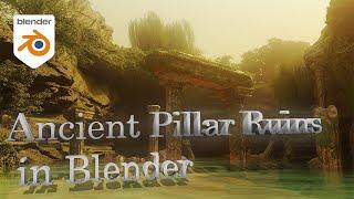 I Created Ancient Pillars Ruins in Blender | Timelapse