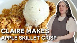 Claire Saffitz Makes Delicious Caramel Apple Skillet Crisp | DESSERT PERSON