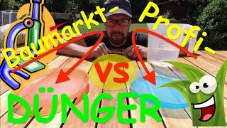 GG Test- Rasendünger Vergleich! Welcher ist besser? Baumark vs Profi-Dünger! Kalium, Eisen, Schwefel