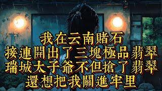 靈珠，第十六集，我在雲南賭石，接連開出了三塊極品翡翠，瑞城太子爺不但搶了翡翠，還想把我關進牢裏|恐怖動漫|懸疑動漫|虐心動漫