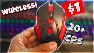 The BEST $1 WIRELESS Gaming Mouse FOR Minecraft PVP