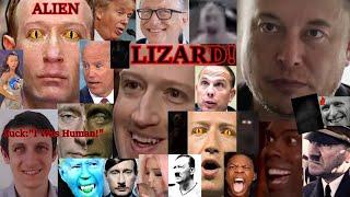 Funny & SCARY Videos of REAL Aliens / Reptilian Shapeshifters - Lizard Meme Best Compilation #alien