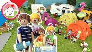 Playmobil en francais Chaos au camping - La famille Hauser