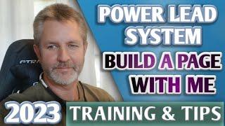  POWER LEAD SYSTEM ( HOW TO MAKE A WEB PAGE! ) POWER LEAD SYSTEM TRAINING AND BIG TIPS!