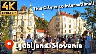 LJUBLJANA, Slovenia  | 2022 | 4K·60p | Walk in Cutest Capital City of Europe