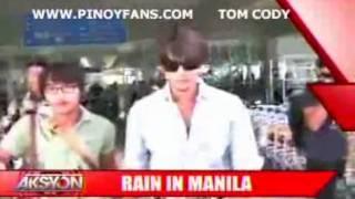 [Rain (Bi) News] 100906 TV5_Aksyon News_Rain's arrival @ Manila & INTENSITY concert press con on 9/6