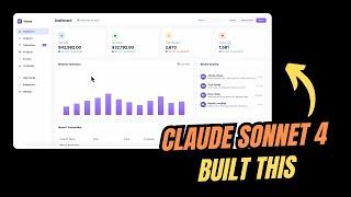 Claude Sonnet 4 built an entire dashboard in one shot (and 4 more examples)
