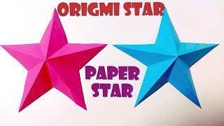 3D Paper Star | Origami Paper Star | Paper Crafts Easy | Christmas Star Paper Decoration