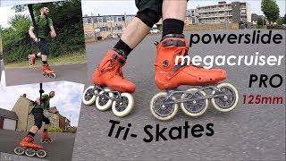 TRISKATES Powerslide Megacruiser Pro 125mm First Impressions Review (using SEBA FR1 Boot)