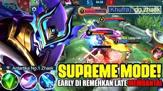 Akibat MEREMEHKAN ZHASK Auto SUPREME MODE Gendong Tim FULL DRAMA!! | Zhask Gameplay Build Top Global