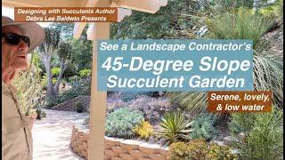 See a Landscape Contractor's 45-Degree Slope Succulent Garden