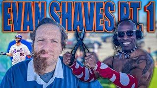 Tiki Barber Shaves OFF Evan's Beard! (Part 1)