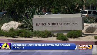 Cathedral City teen accused of school violence threat, no weapons located at home