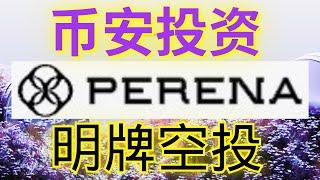 Perena链上首个稳定币基础设施！币安投资，明牌空投！最详细项目讲解与空投教程！稳定币｜超早期｜ 高预期