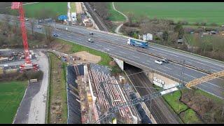 S 13 – Einblick in den Baufortschritt an der Autobahnbrücke A 59