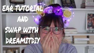 DIY FLOWER AND GARDEN EARS AND EAR SWAP WITH DREAMITDIY | DISNEY EAR TUTORIAL // WDWGIRL