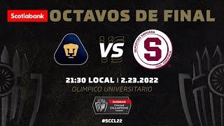 Resumen del Partido SCCL22: Pumas UNAM vs Dep. Saprissa