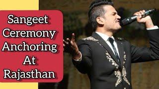 Best Sangeet Ceremony Anchoring Video at Rajasthan  | Live Anchoring Performance | Girish Sharma