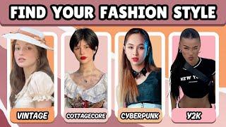 Find Your Fashion Style | Aesthetic Quiz for Vintage, Cottagecore, Cyberpunk, & Y2K