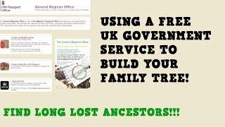 Using a Free Government Service to Research Your Family Tree!
