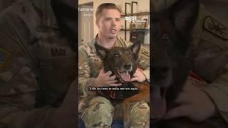 U.S. Army staff sergeant reunites with retired military dog for Thanksgiving