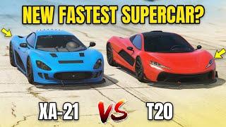 GTA 5 ONLINE - XA-21 VS T20 (WHICH IS FASTEST?)