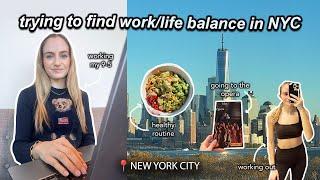 NYC corporate work vlog: busy days finding work life balance & dealing with seasonal depression