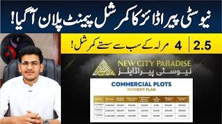 New City Paradise Commercial plots launched || 2.5,  4  & 7 marla || Investment guide fair analysis