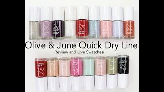 Olive & June Quick Dry Line 2023: Review with Live Swatches