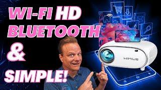 5G WiFi Bluetooth Projector, WiMiUS P60 - Bluetooth YouTube Power!