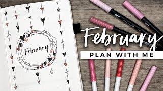 PLAN WITH ME | February 2018 Bullet Journal Setup