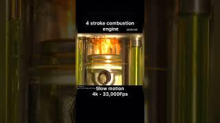 Ultra Slow Motion Of 4 Stoke Engine Combustion. | #slowmotion #engine #4stoke #power #honda #xr75