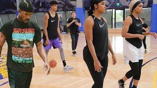 MY FIRST *REAL* NBA WORKOUT! w/ Jimmy Butler's Trainer & Gonzalez Twins!