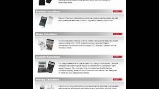 Canon EOS Photographer Randall M. Rueff - Canon's five types of LCD & LED Calculators