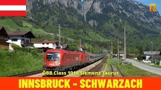 Cab Ride Innsbruck Hbf - Schwarzach-St. Veit (Austria) Train driver’s view in 4K