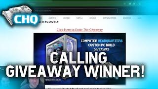 Calling the Giveaway PC Winner!