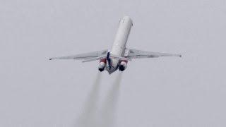 SAS MD-82 impressive 'zoom' climb