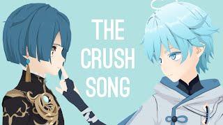 【MMD/Genshin Impact】 The Crush Song (ENG Sub) - Chongyun x Xingqiu ~ Happy Valentine's Day!