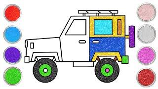 How To Draw A Jeep | drawing kaise banate hain | Easy Drawing and Coloring for Kids