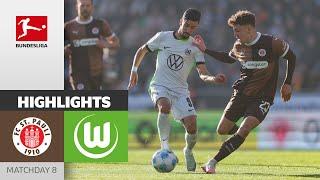 Pauli Makes Life Difficult For Wolves  | FC St. Pauli - VfL Wolfsburg 0-0 | Highlights | MD 8 – BL