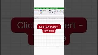 Create a Timeline in MS Excel