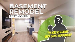 Amazing Basement Remodel: Satisfied Client Shares Renovation Experience