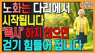 노화는 다리에서 시작됩니다. 지금 이 습관 하나로 30년 젊어질 수 있습니다.