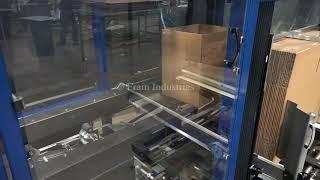 Lantech Automatic Inline Case Erector Bottom Taper Demonstration