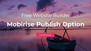 Custom Website Builder - Mobirise Publish Option