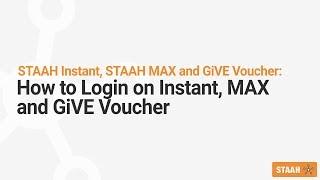 STAAH - How To Login