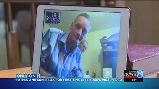 Homeless man in viral video reunites with son